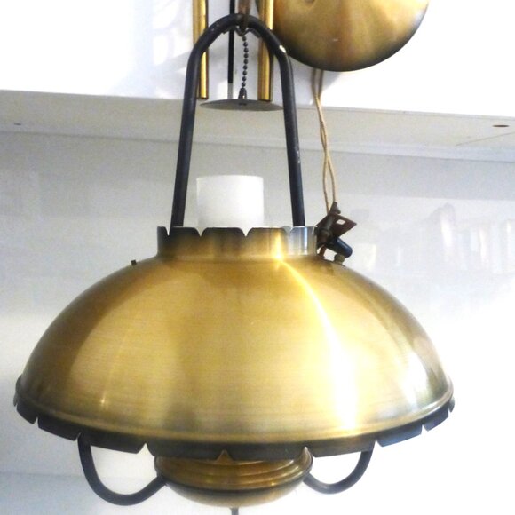 bsm COPPER LIGHT FIXTURE Hanging Light Fixture Vintage Hanging Light Copper Lamp - Picture 16 of 16
